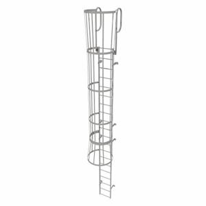 TRI-ARC WLFC1220 Feste Leiter mit Sicherheitskäfig, 23 Fuß, 19 Fuß obere Stufenhöhe, 20 Stufen | CU6WHN 25NZ08