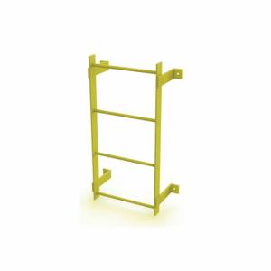 TRI-ARC WLFS0104-Y Ladder, Steel, Standard Fixed, 4-Rung, 4 ft, 3 ft Top Step Ht, 4 Steps | CU6WLD 231D79