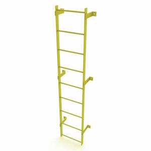 TRI-ARC WLFS0109-Y Leiter, Stahl, Standard fest, 9 Sprossen, 9 Fuß, 8 Fuß obere Stufe, 9 Stufen | CU6WKX 231D84