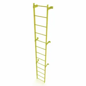 TRI-ARC WLFS0113-Y Ladder, Steel, Standard Fixed, 13-Rung, 13 ft, 12 ft Top Step Ht, 13 Steps | CU6WJV 231D88