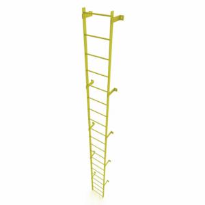 TRI-ARC WLFS0120-Y Leiter, Stahl, Standard fest, 20 Sprossen, 20 Fuß, 19 Fuß obere Stufe, 20 Stufen | CU6WKB 231D95