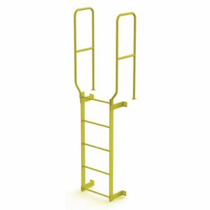 TRI-ARC WLFS0205-Y Leiter, Durchgangsleiter, fest, Stahl, 5 Sprossen, 8 Fuß, 4 Fuß obere Stufe, 5 Stufen | CU6WKY 231D97