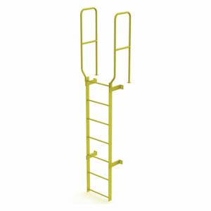 TRI-ARC WLFS0207-Y Leiter, Durchgangsleiter, fest, Stahl, 7 Sprossen, 10 Fuß, 6 Fuß obere Stufe, 7 Stufen | CU6WKT 231D99