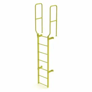 TRI-ARC WLFS0207-Y Ladder, Walk-Thru Fixed, Steel, 7-Rung, 10 ft, 6 ft Top Step Ht, 7 Steps | CU6WKT 231D99