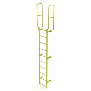 TRI-ARC WLFS0210-Y Ladder, Walk-Thru Fixed, Steel, 10-Rung, 13 ft, 9 ft Top Step Ht, 10 Steps | CU6WKG 231F03