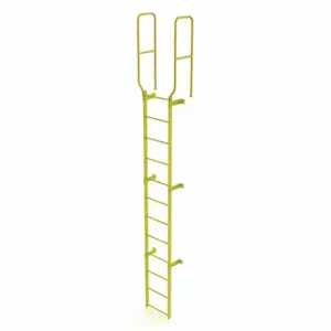 TRI-ARC WLFS0212-Y Ladder, Walk-Thru Fixed, Steel, 12-Rung, 15 ft, 11 ft Top Step Ht, 12 Steps | CU6WKH 231F05