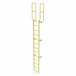 TRI-ARC WLFS0213-Y Ladder, Walk-Thru Fixed, Steel, 13-Rung, 16 ft, 12 ft Top Step Ht, 13 Steps | CU6WKJ 231F06