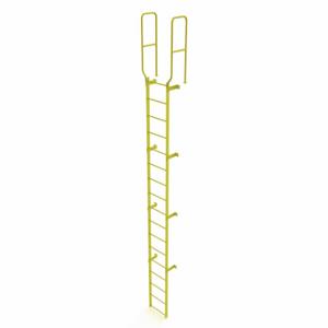 TRI-ARC WLFS0217-Y Leiter, Durchgangsleiter, fest, Stahl, 17 Sprossen, 20 Fuß, 16 Fuß obere Stufe, 17 Stufen | CU6WKM 231F10