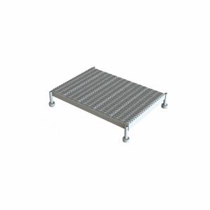 TRI-ARC WLOS936242 Adjustable Height Work Platform, 1 Steps, 9-14 Inch, 24 Inch Platform Width, Gray, Steel | CU6XEJ 25NZ60