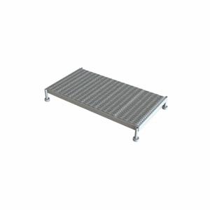 TRI-ARC WLOS948242 Adjustable Height Work Platform, 1 Steps, 9-14 Inch, 24 Inch Platform Width, Gray, Steel | CU6XDJ 25NZ61