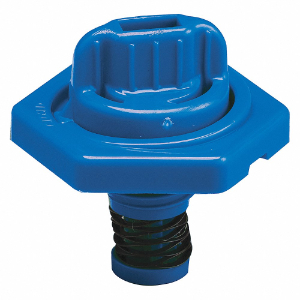 TRICO 24013 Breather Vent, HDPE, 2 Inch Length, 1.5 Inch Height, Blue | AH9KNB 40AX54