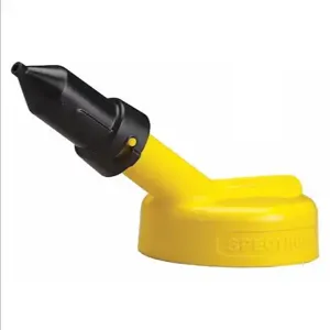 TRICO 34400 Storage Lid, HDPE, 1/4 Inch Nozzle Size, Yellow | AH9KNF 40AX58