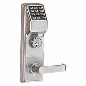 TRILOGY DL2700CRL US26D Electronic Keyless Lock, Classroom With Key Override, Keypad, Mortise Mounting, Zinc Alloy | CU6XGM 481H67