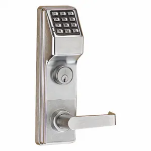 TRILOGY DL2700DBL US26D Electronic Keyless Lock, Deadbolt With Key Override, Keypad, Mortise Mounting, Zinc Alloy | CU6XGJ 481H73