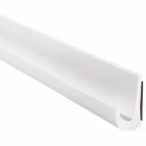 TRIM LOK INC DRW-25 Edge Trim, Peel N Stick, Polyvinyl Chloride, 0.5 Inch Leg Lg, 0.5 Inch Overall Ht, White | CU6XPP 48RL32