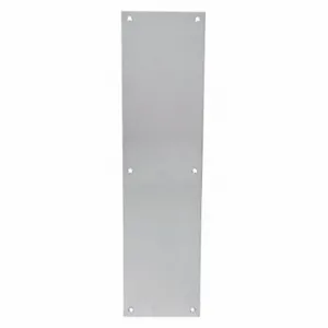 TRIMCO GROUP 1001-1.710CU Door Push Plate, 12 Inch Lg, 0.05 Inch Projection, Satin, Bactericidal Copper Alloy | CU6XKH 400C63