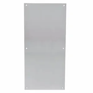 TRIMCO GROUP 1001-11.710CU Door Push Plate, 16 Inch Lg, 0.05 Inch Projection, Satin, Bactericidal Copper Alloy, Push | CU6XKK 400C64