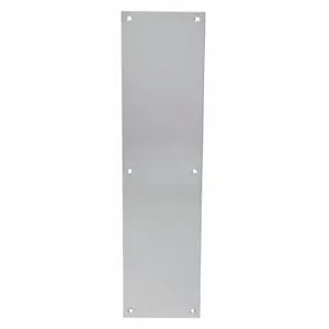 TRIMCO GROUP 1001-3.710CU Door Push Plate, 16 Inch Lg, 0.05 Inch Projection, Satin, Bactericidal Copper Alloy, Push | CU6XKR 400C66