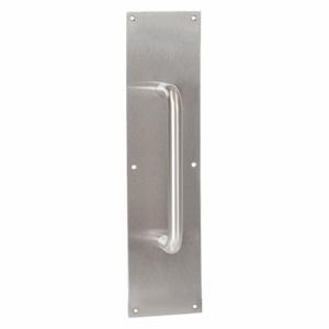 TRIMCO GROUP 1017-2.710CU Door Pull Plate, 15 Inch Lg, 2.75 Inch Projection, Satin, Bactericidal Copper Alloy | CU6XJJ 400C68