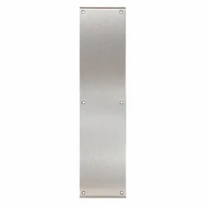 TRIMCO GROUP 1807-4.710CU Door Push Plate, 16 Inch Lg, 0.125 Inch Projection, Satin, Bactericidal Copper Alloy, Push | CU6XKM 400D28