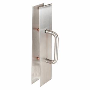 TRIMCO GROUP 1895-3B.710CU Door Pull Plate, 15 Inch Lg, 3.125 Inch Projection, Satin, Bactericidal Copper Alloy | CU6XJP 400D35