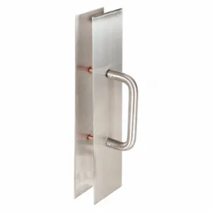 TRIMCO GROUP 1895-3B.710CU Door Pull Plate, 15 Inch Lg, 3.125 Inch Projection, Satin, Bactericidal Copper Alloy | CU6XJP 400D35