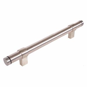 TRIMCO GROUP AP314E-18S-4-AB.710 Pull Handle, Screw, Copper Alloy, Satin, 12 Inch Mounting Hole Center To Center, Silver | CU6XLN 400C87