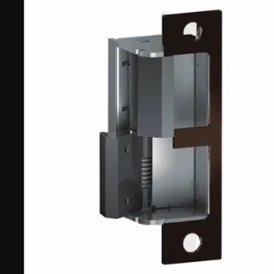 TRINE 4100DBDL-10B-LH Electric Strike, Mortise/Cylindrical Locksets With Deadlatches, Heavy-Duty, Fail Secure | CU6XTG 457K78