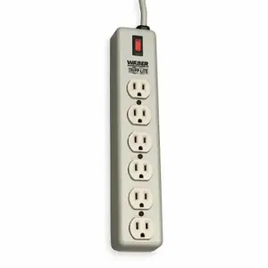 TRIPP LITE 6SPDX Outlet Strip, 6 Outlets, 6 ft Cord Length, 15 A Max. Amps, Beige, NEMA 5-15P | CU6XWZ 2MY43