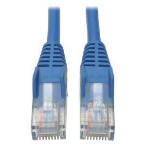 TRIPP LITE N001-010-BL Cat5e Cable, Snagless, Molded, Blue, 10ft | CU6XVC 43LP64