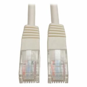 TRIPP LITE N002-005-WH Cat5e Cable, Molded, RJ45 M/M, White, 5ft | CU6XVA 43LR38