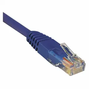 TRIPP LITE N002-010-BL Molded Patch Cable, Cat5E, 10 ft, Blue | CU6XVW 43GD22