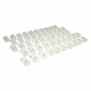 TRIPP LITE N031-050 Rj45 Plug, Stranded, Cat5E, 50 Pack | CU6XXV 43LR98