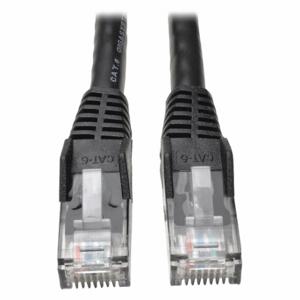 TRIPP LITE N201-025-BK Cat6 Cable, Snagless, Molded, Black, 25ft | CU6XVK 43LU09