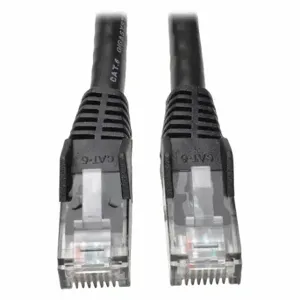 TRIPP LITE N201-010-BK Cat6 Cable, Snagless, Molded, Black, 10ft | CU6XVH 43LT73