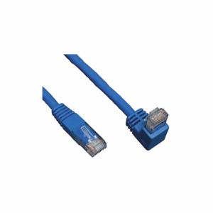 TRIPP LITE N204-010-BL-DN Cat6 Cable, Right Angle, RJ45, Blue, 10ft | CU6XVF 43LU53