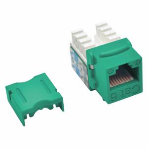 TRIPP LITE N238-001-GN Keystone Jack, Cat6/Cat5e, 110 Punch, Green | CU6XWJ 43LU68