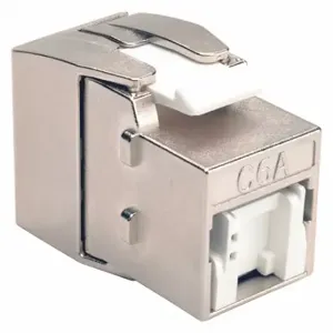 TRIPP LITE N238-001-SH-TFA Keystone Jack, Shielded, Cat6a, Cat6a, Gray | CU6XWK 43LU71