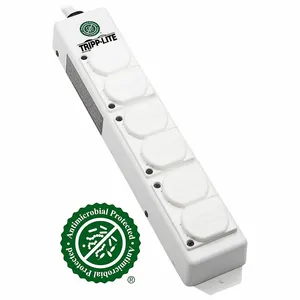 TRIPP LITE PS-606-HGDG Outlet Strip, 6 Outlets, 6 ft Cord Length, 15 A Max. Amps, White, NEMA 5-15P | CU6XXB 801WY3