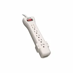 TRIPP LITE SUPER-7 Surge, 7 Outlet, 7ft cord, 2160J, White | CU6XXN 43MF50