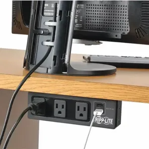 TRIPP LITE TLP310USBS Surge Protector Outlet Strip, 3 Outlets, NEMA 5-15R, NEMA 5-15P, Not Allowed | CU6YAQ 55DL54