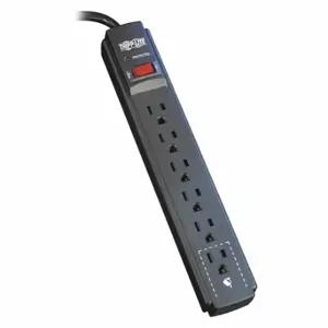 TRIPP LITE TLP615B Surge, 6 Outlet, 15ft cord, 790J, Black | CU6XXH 43LH58