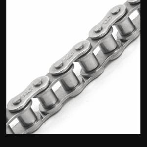 TRITAN 80-1SS X 10FT Roller Chain, Single Strand, 1 Inch Pitch, Stainless Steel, 10 ft Length, Riveted Pin | CU6ZVC 42MK54