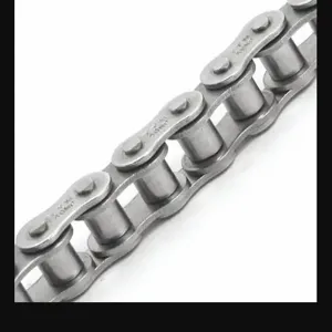 TRITAN 40-1SS X 10FT Roller Chain, Single Strand, 1/2 Inch Pitch, Stainless Steel, 10 ft Length | CU6ZYJ 42MK47