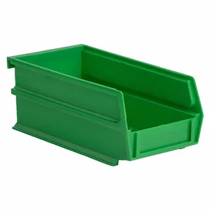 TRITON 3-220GRN Stacking/Hanging/Interlocking Bins, 7 3/8 Inch Size Lg, 7 3/8 Inch Size X 3 In, Green | CT7QKR 788W85