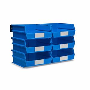 TRITON 3-235BWS Wall Storage, Blue, Bins/Rails, 8 Pcs | CV3CZK 65DE18
