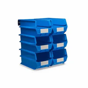 TRITON 3-240BWS Wall Storage, Blue, Bins/Rails, 8 Pcs | CV3CZL 65DE24