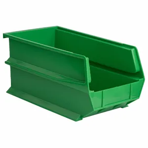 TRITON 3-240GRN Stacking/Hanging/Interlocking Bins, 14 3/4 Inch Size Lg, 8 1/4 Inch Size X 7 In, Green | CT7LVQ 788W91