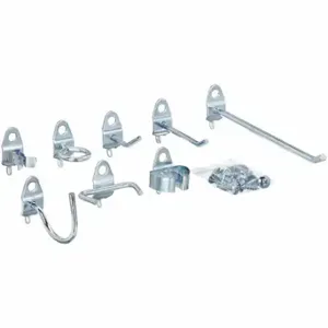 TRITON 76936 Pegboard Hook Assortment Kit, 1/8 To 1/4 Inch Peg Hole, 5 Inch X 5 Inch X 5 Inch Size | CU7BEQ 53XM49