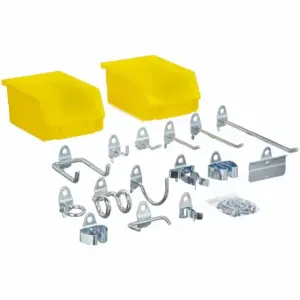 TRITON 76983 Pegboard Hook Assortment Kit, 1/8 To 1/4 Inch Peg Hole, 8 7/8 Inch X 8 7/8 Inch X 6 1/8 In | CU7BEU 53XM51